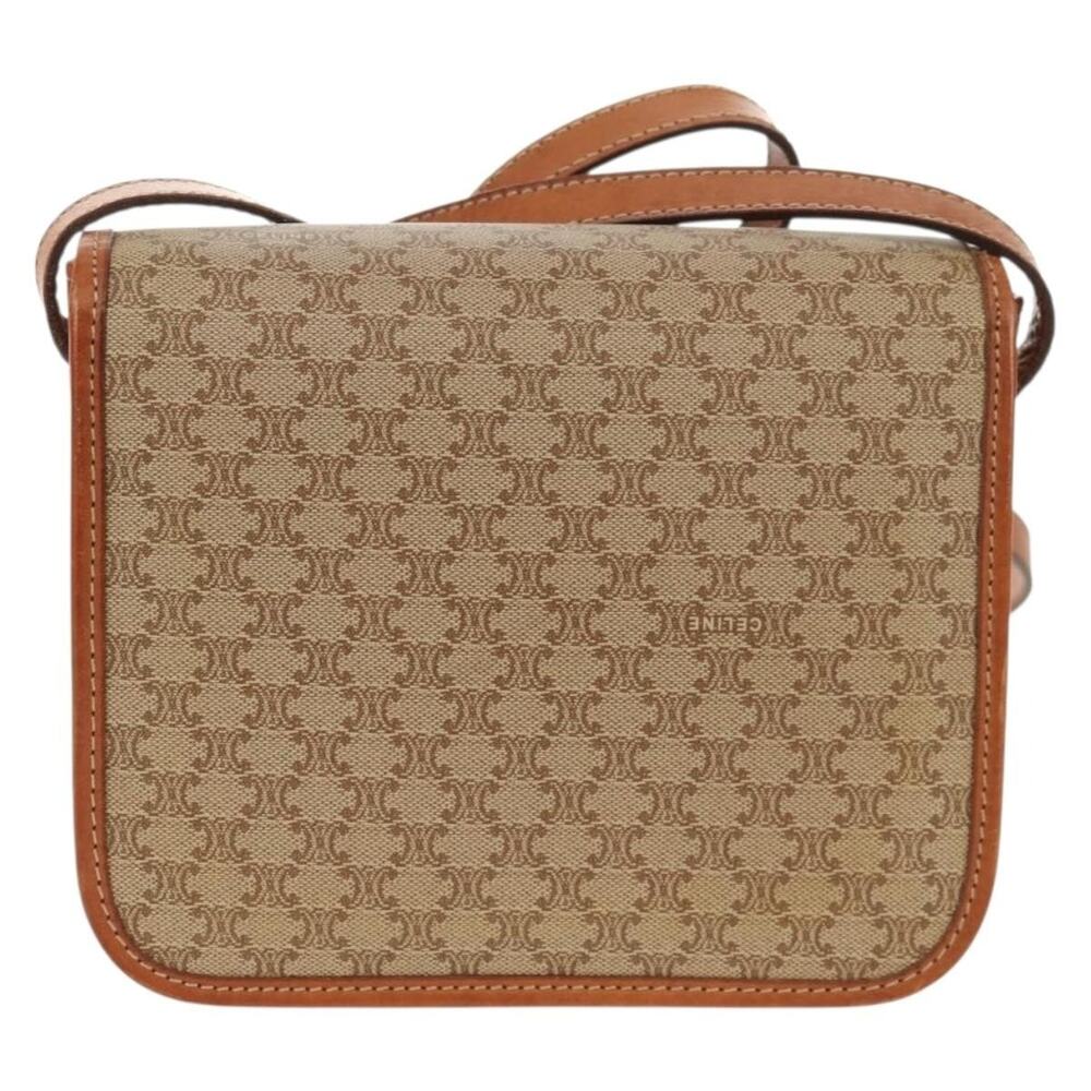 Celine Macadam Shoulder Bag Beige